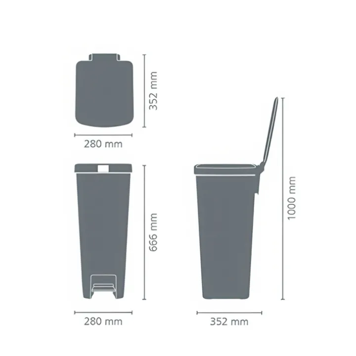 Hög pedalhink 40L, Brabantia