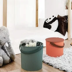 Hink med lock 10L, Omnioutil, Aprikos/Brun