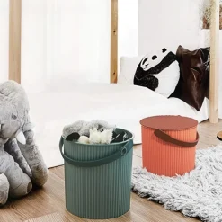 Hink med lock 20L, Omnioutil, Aprikos/Brun