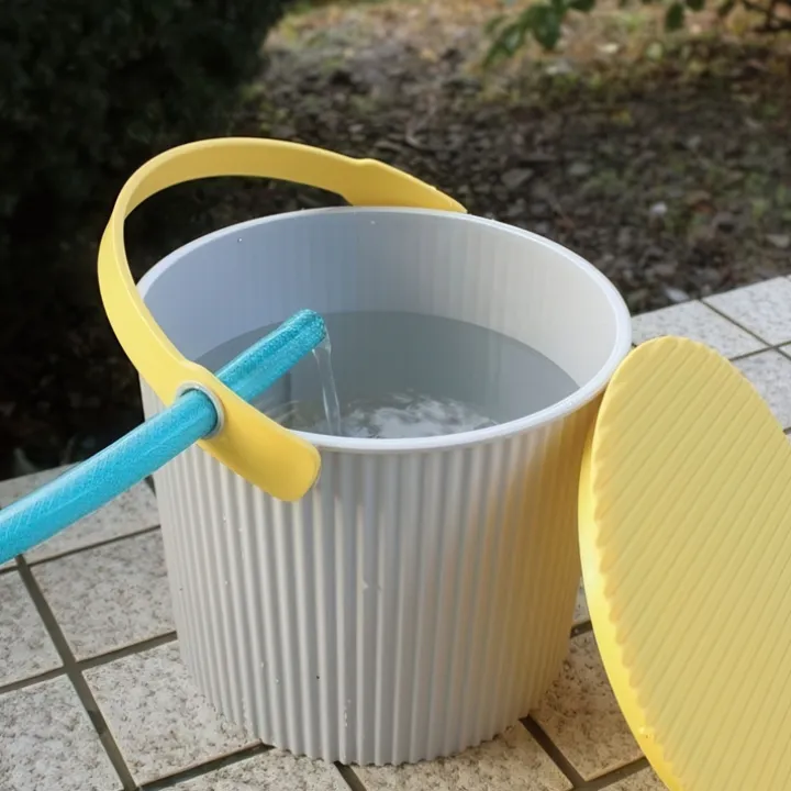 Hink med lock 4L, Omnioutil, Grå/Gul