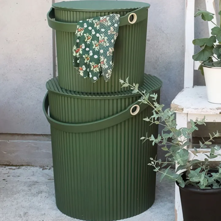 Hink med lock 10L, Omnioutil, Mörkgrön
