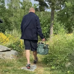 Hopfällbar korg med förvaringsfickor, 28cm