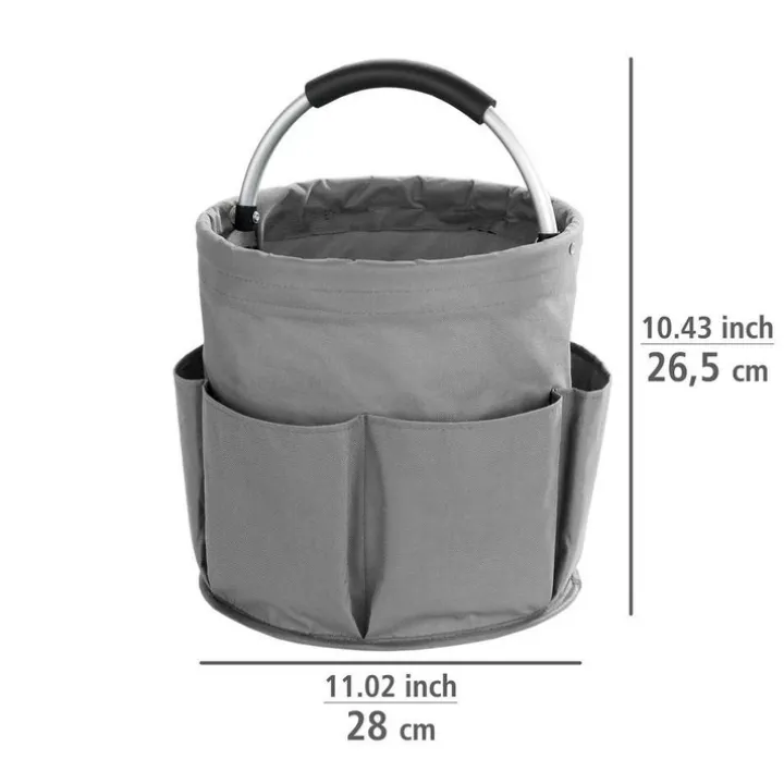 Hopfällbar korg med förvaringsfickor, 28cm