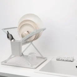 Hopfällbart diskställ, Brabantia, Ljusgrå