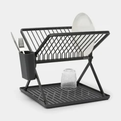 Hopfällbart diskställ, Brabantia, Mörkgrå