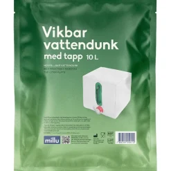 Hopfällbar vattendunk med kran, 10 liter