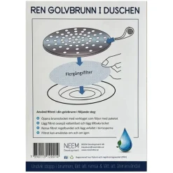 Hårfälla med golvbrunnsverktyg