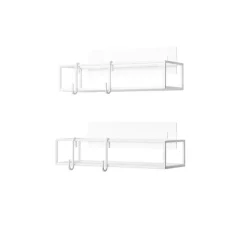 Hylla i metall 2-pack