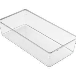 Insatslåda i plast, 30,5x15,2cm, iDesign