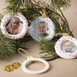 Julgransdekoration med egen bild 3-pack