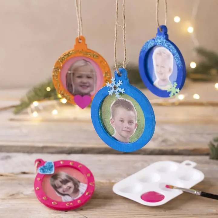 Julgransdekoration med egen bild 3-pack