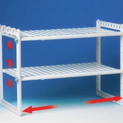 Justerbar förvaringshylla under diskbänk, 41-70cm
