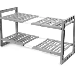 Justerbar förvaringshylla under diskbänk, 48-85cm
