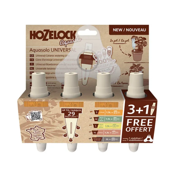 Keramisk självbevattning, 4-pack
