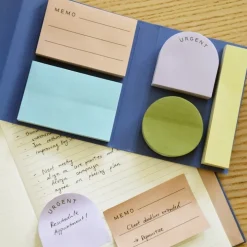 Kit med 5 block sticky-notes, Kikkerland