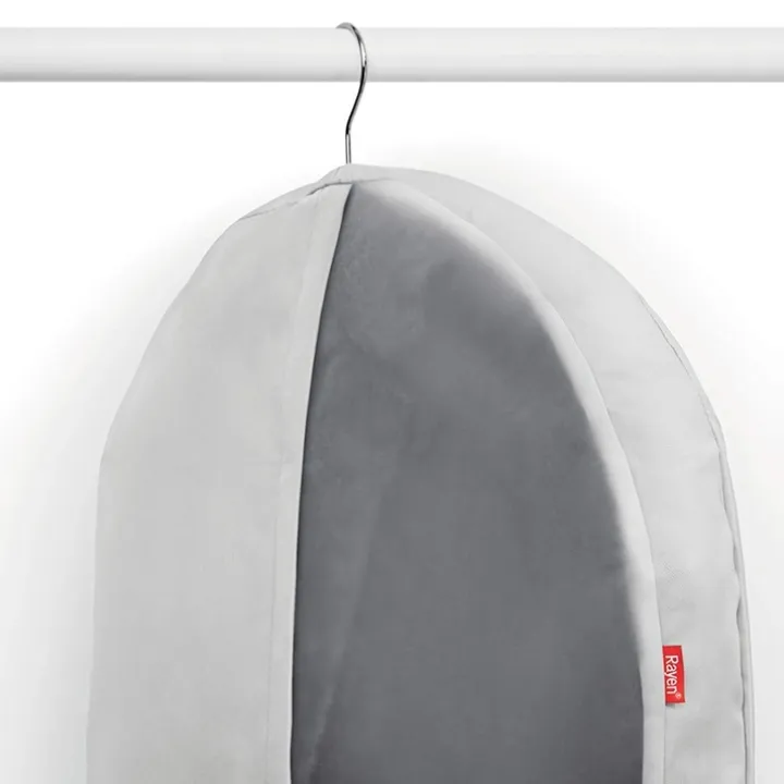 Klädpåse, 100 cm, Rayen premium, Ljusgrå