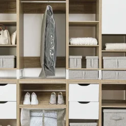 Klädöverdrag, ORGA, Kort, 60 x H 100 , Beige-Grå