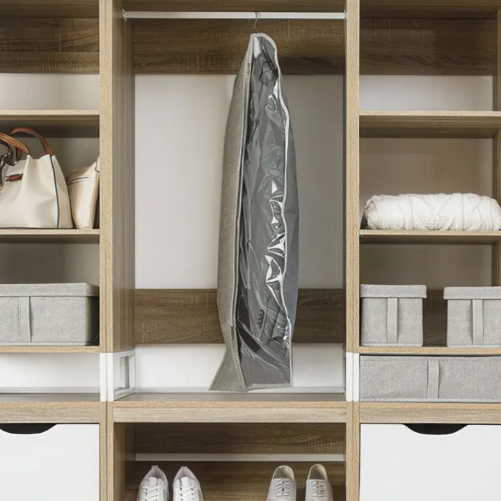 Klädöverdrag, ORGA, Kort, 60 x H 100 , Beige-Grå