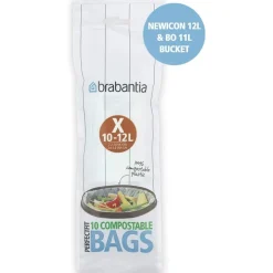 Kompsoterbar soppåse med dragband 10-pack 10-12L, Brabantia