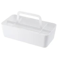Korg i metall, TOWER TOOL BOX, 30 x 15 x H 15 cm, Yamazaki, Vit