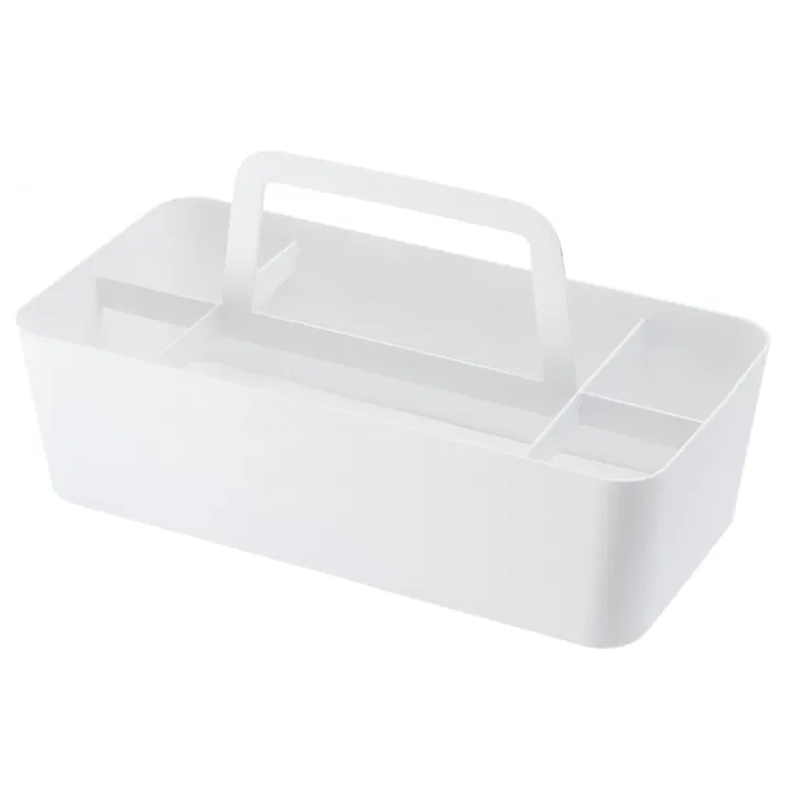 Korg i metall, TOWER TOOL BOX, 30 x 15 x H 15 cm, Yamazaki, Vit