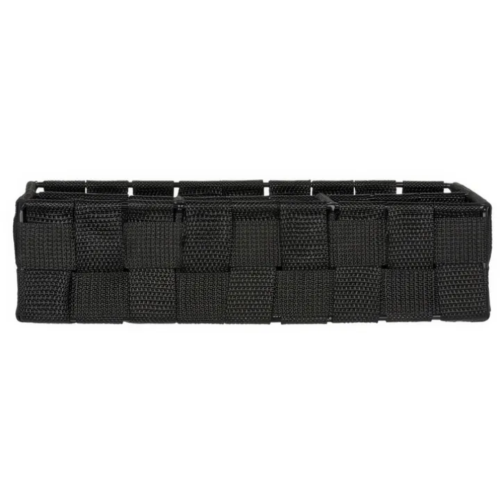 Korg med 4 fack, ADRIA, Liten, 17 x 26 x H6,5 cm, svart
