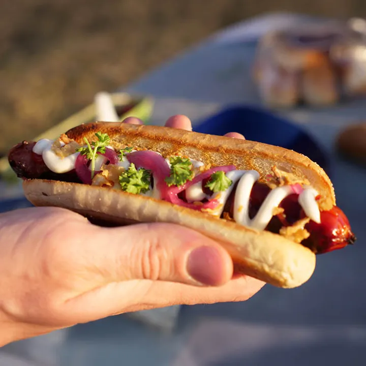 Korvbrödsrostare till grillen