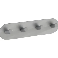 Kroklist, 4 krokar, Självhäftande, Metall, PIENCO QUADRO