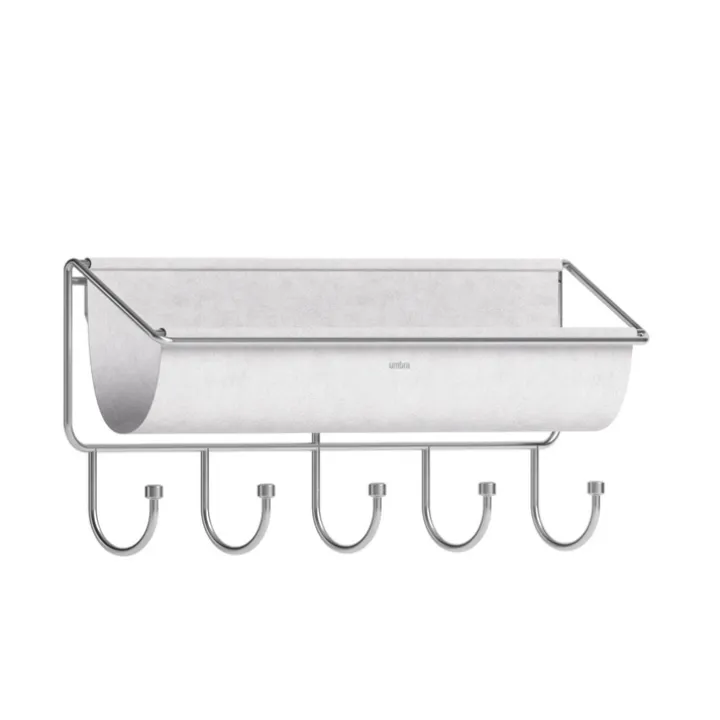 Kroklist med förvaring, UMBRA HAMMOCK ORGANIZER, 41,5 x H 18 cm Ljusgrå