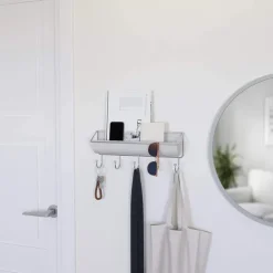 Kroklist med förvaring, UMBRA HAMMOCK ORGANIZER, 41,5 x H 18 cm Ljusgrå