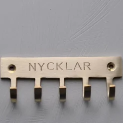 Kroklist till nycklar i mässing