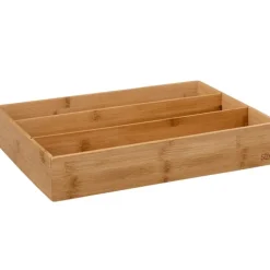 Lådinsats i bambu 3 fack, 38x28cm, 5five