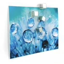 Liten magnet kub 4-pack, Silver