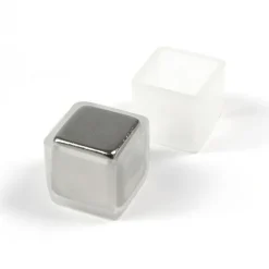 Liten magnet kub 4-pack, Silver