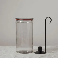 Ljushållare med glasburk