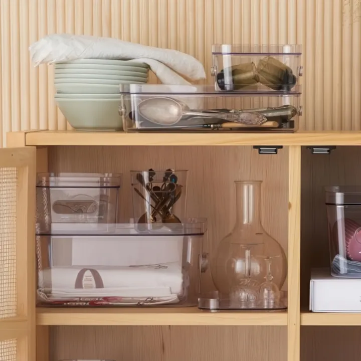 Långsmal öppen förvaringslåda 1,3L, SmartStore