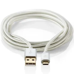 Lång USB-kabel i tyg