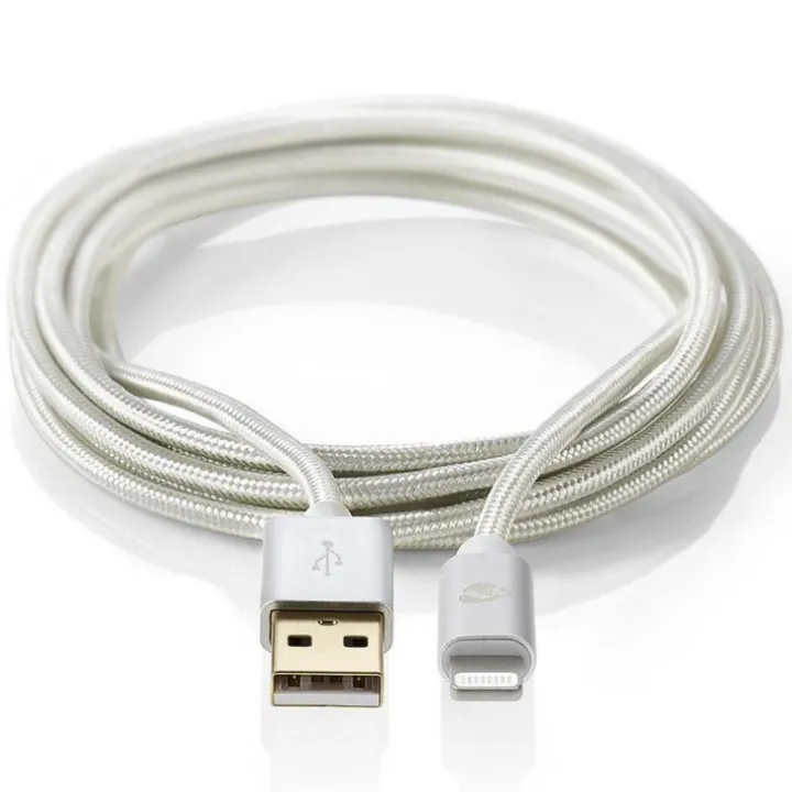 Lång USB-kabel i tyg