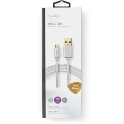 Lång USB-kabel i tyg