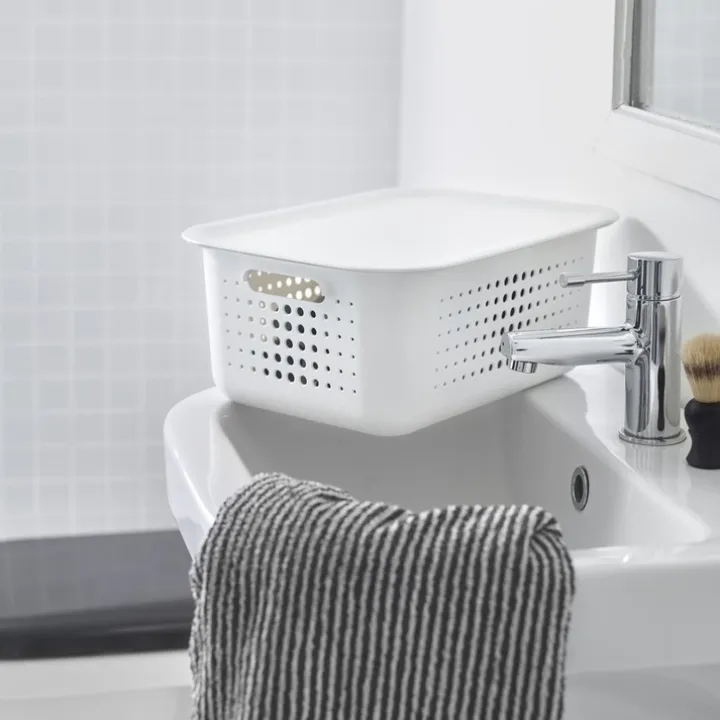 Lock till förvaringskorg i återvunnen plast, SmartStore