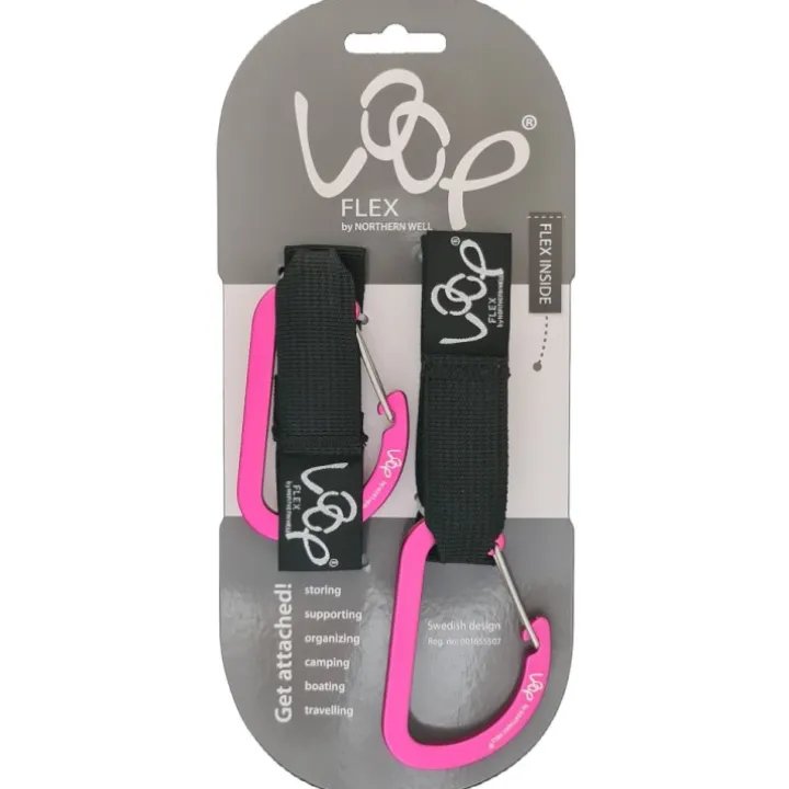 Loop fästband med karbinhake 2-pack