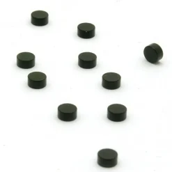 Magneter, mini, starka, 10 st, STEELY BLACK, Ø 0,6 x H 0,3 cm, Svart