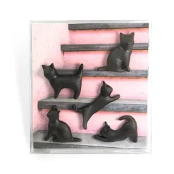 Magnetfigur 5-pack, Svart katt