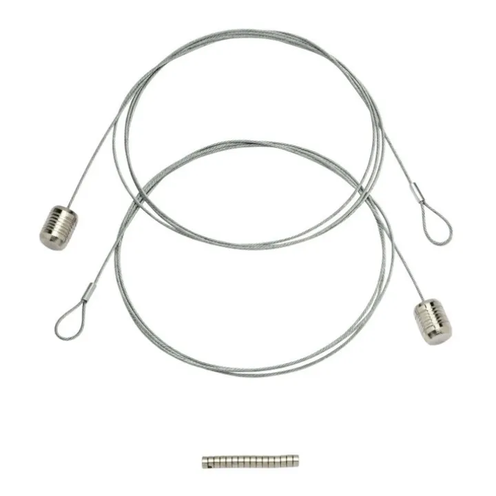 Magnetisk fotohängare med tyngd och 8 magneter 150cm, Silver