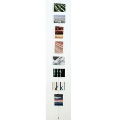 Magnetisk fotohängare med tyngd och 8 magneter 150cm, Silver