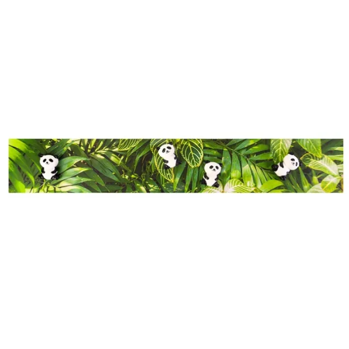 Magnetlist med 6 figurmagneter, 30cm, Panda