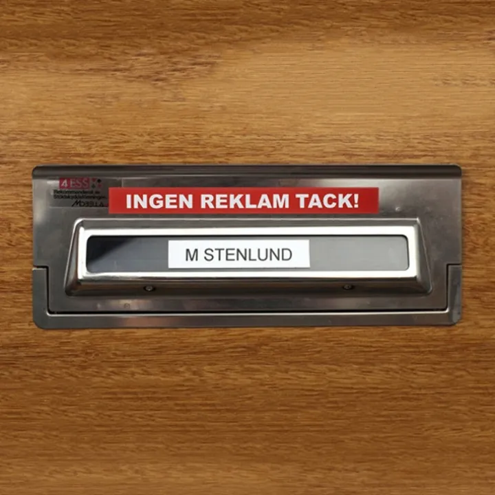 Magnetskylt Ingen Reklam Tack