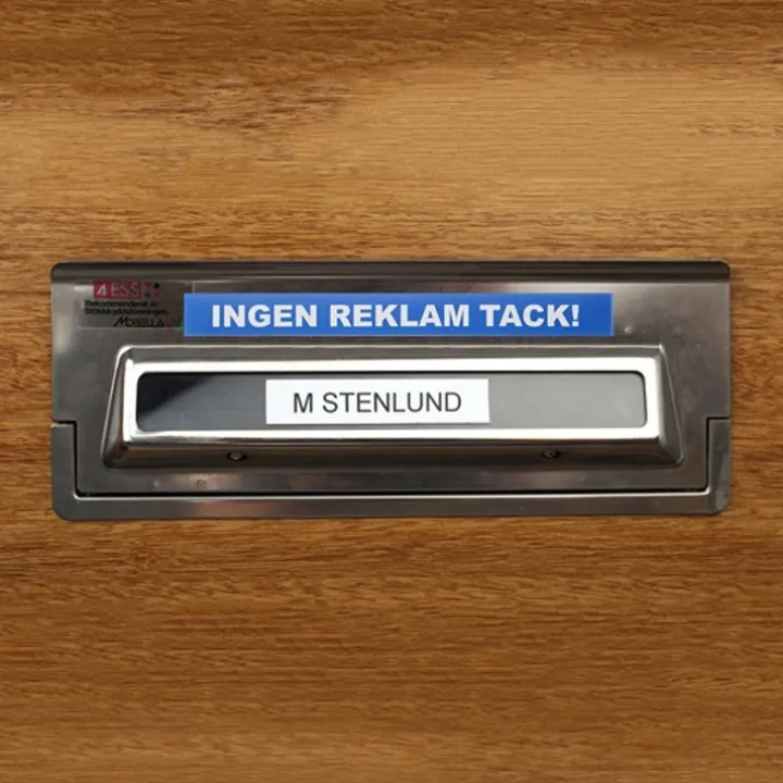 Magnetskylt Ingen Reklam Tack