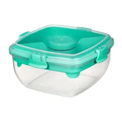 Matlåda för sallad med bestick 1,1L, Sistema, Mint