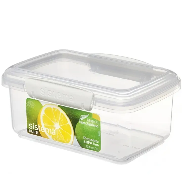 Matlåda i plast 1L, Sistema, Vit